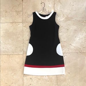 A-Line white/black/red dress “retro look”!